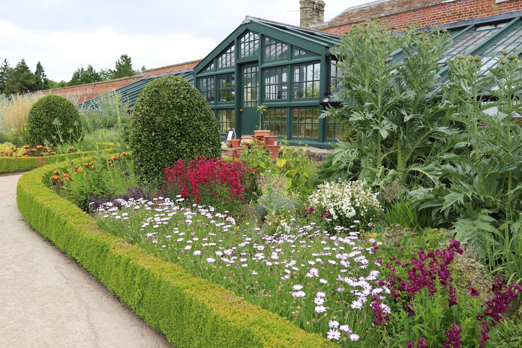 Wimpole Estate greenhouse garden