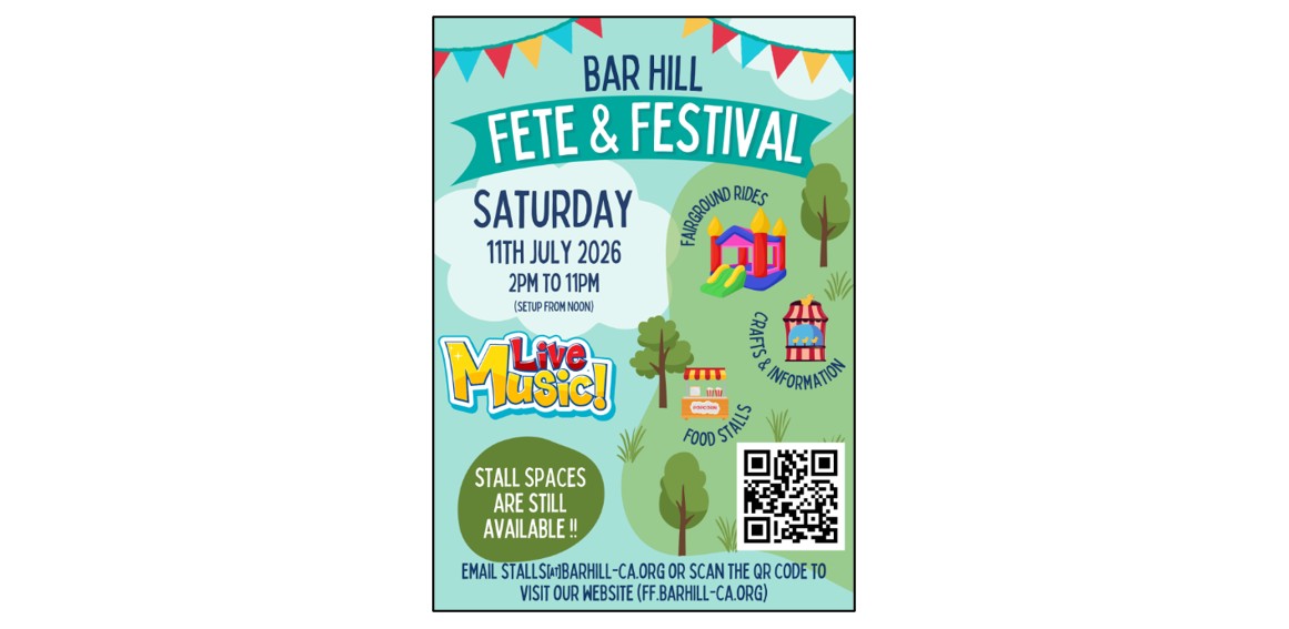 Bar Hill Fete & Festival Bar Hill Fete & Festival whats on Bar Hill Fete & Festival - church Bar Hill Fete & Festival - times Bar Hill Fete & Festival Cambridge radio