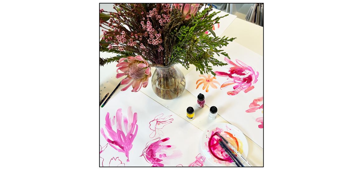 Mother's Day Flower Painting Workshop Expressive Acrylics Painting Workshop