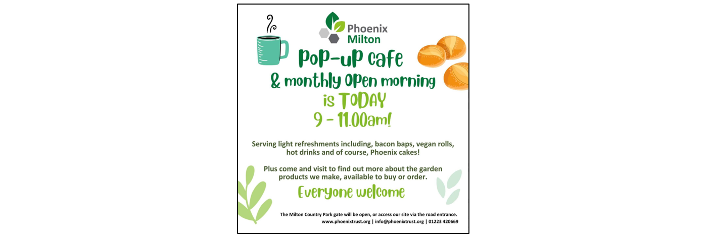 Phoenix Milton Pop-up Cafe 