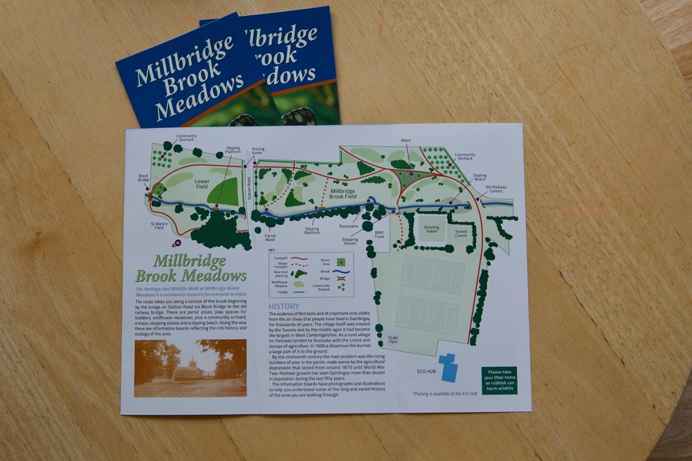 Millbridge Brook Meadows, map