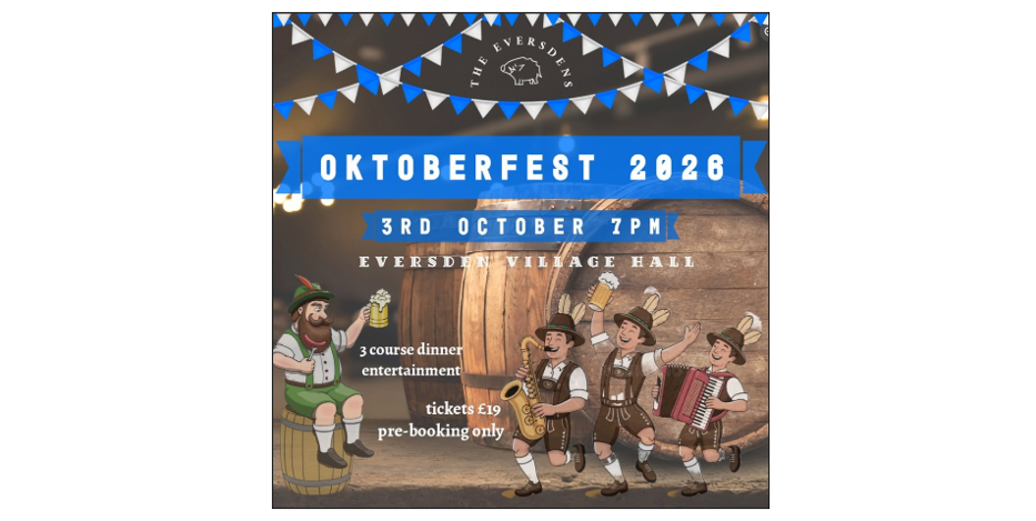 Eversden Oktoberfest 2026!