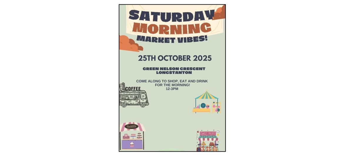 Longstanton Village Market: 25 October Longstanton Village Market